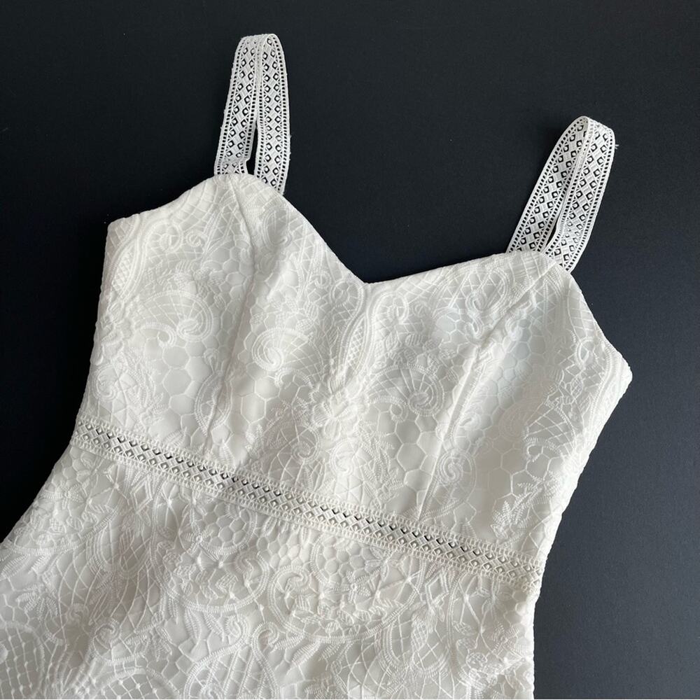 Lulu's Today's Your Day White Embroidered Lace Midi Dress - Picture 8 of 12